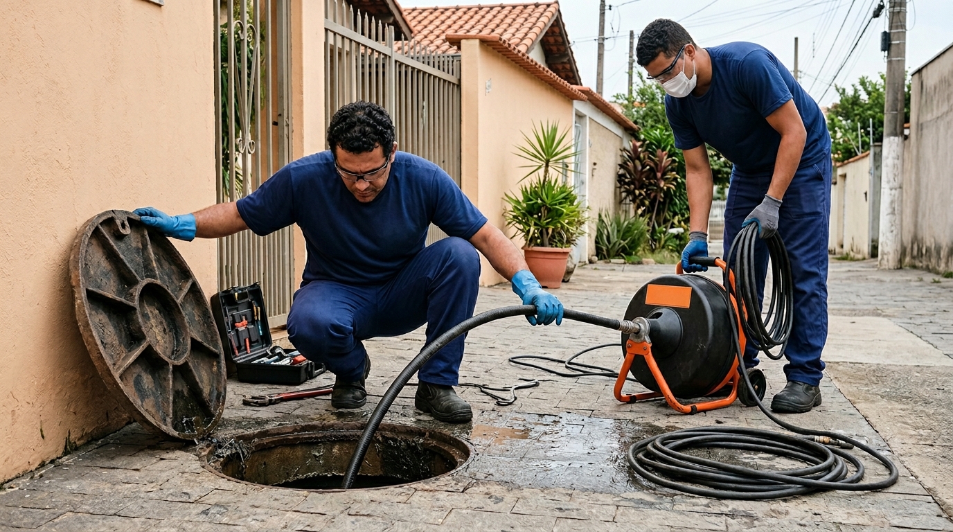 Desentupimento de esgoto em Serra-ES